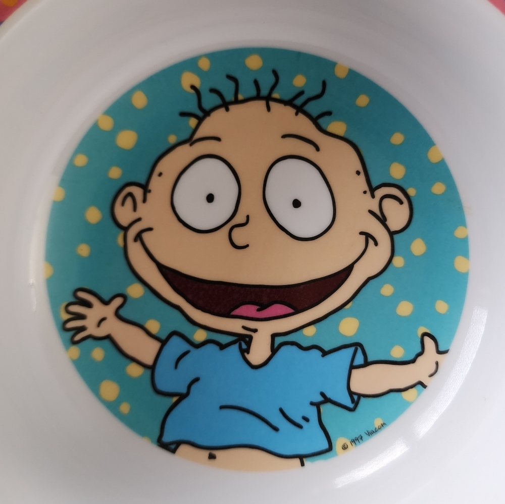 VTG 90s Rugrats Tommy Cereal Bowls - Lot of 2 - Picture 5 of 14